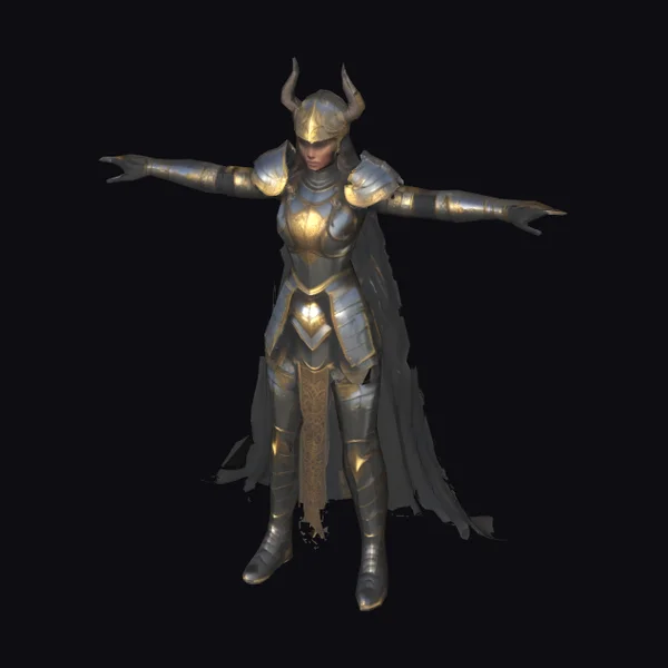 Female Knight in Armor