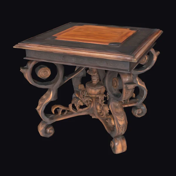 Ornate Iron Scrollwork Table