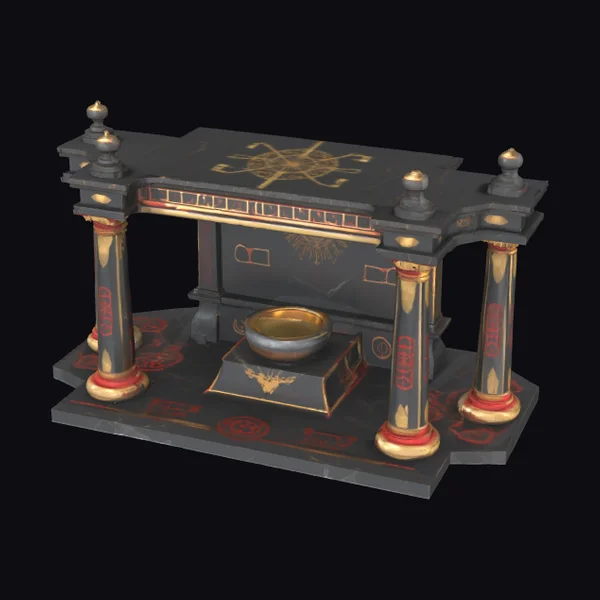 Dark Fantasy Sacrificial Altar