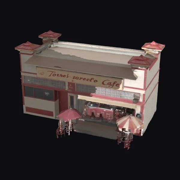 Cozy Street Cafe Exterior