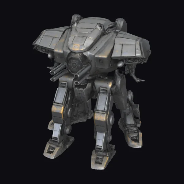 Dark Gray Battle Mech