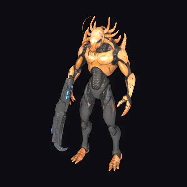 Shrimp Man Cybernetic Figure