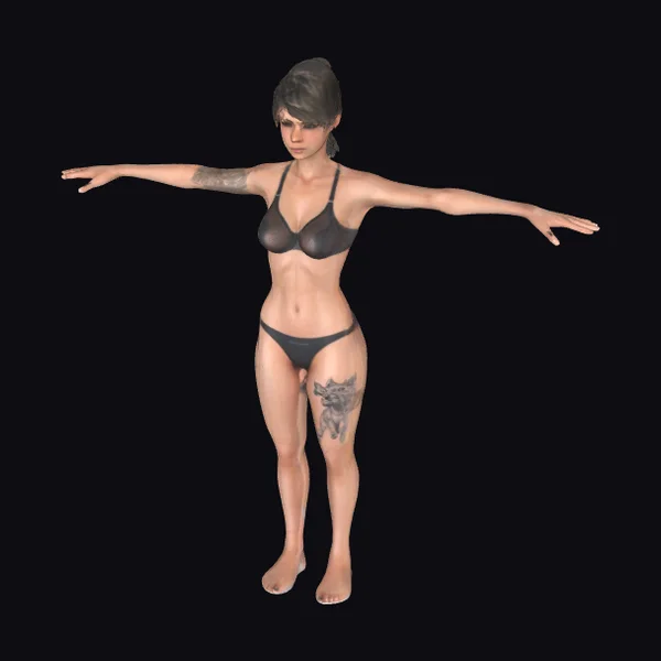 Female Figure in Lingerie