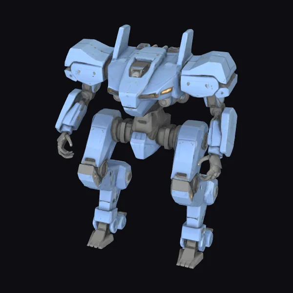 Blue Mech Robot