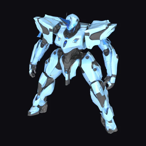 Light Blue Robot Armor
