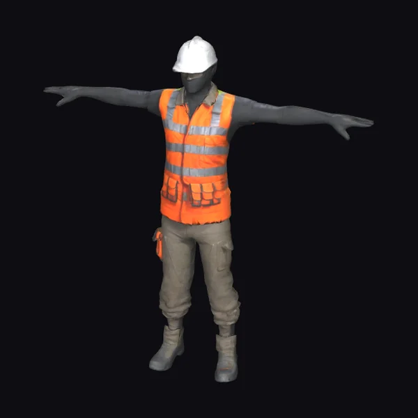 Stylized Warehouse Trainee Character