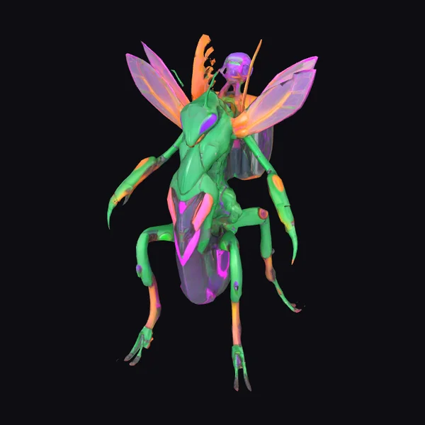 Emerald Insectoid Fighter