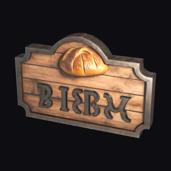 Wooden Bakery Sign