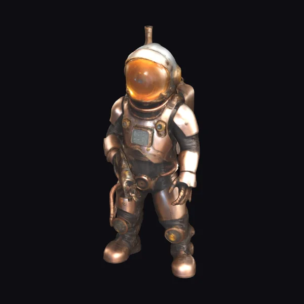 Steampunk Cyborg Astronaut