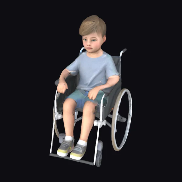 Child in Modern Wheelchair