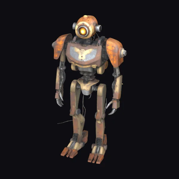 Rusted Humanoid War Machine