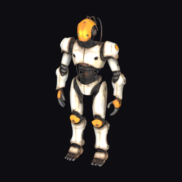 Rusted Humanoid War Robot