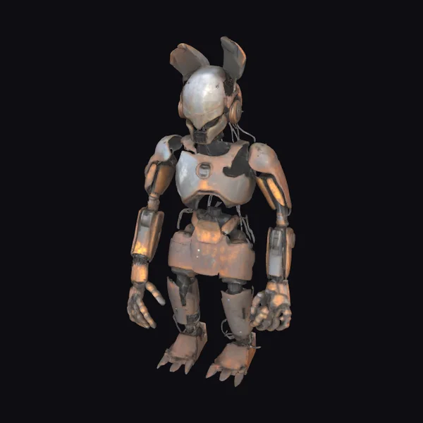 Rusted Robot Figure