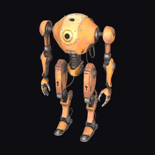 Rusted Humanoid War Machine