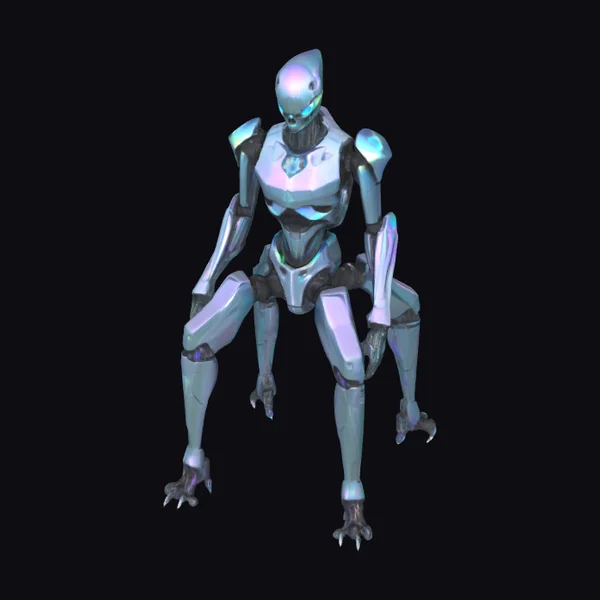 Iridescent Alloy Quadruped Robot