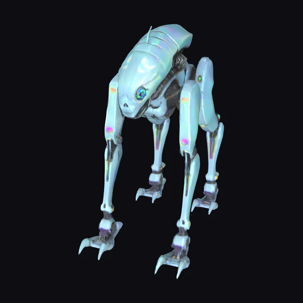 Iridescent Alloy Quadruped Robot