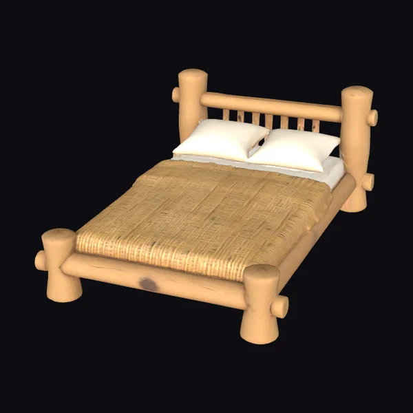 Rustic Tribal Bed Frame