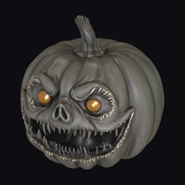Creepy Pumpkin Face Decoration