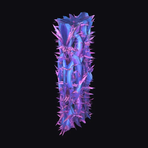 Thorny Purple Wall Section