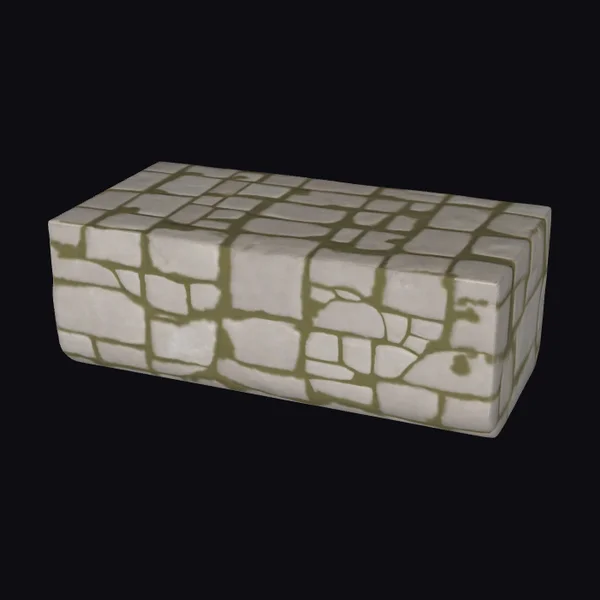 Weathered Stone Wall Block