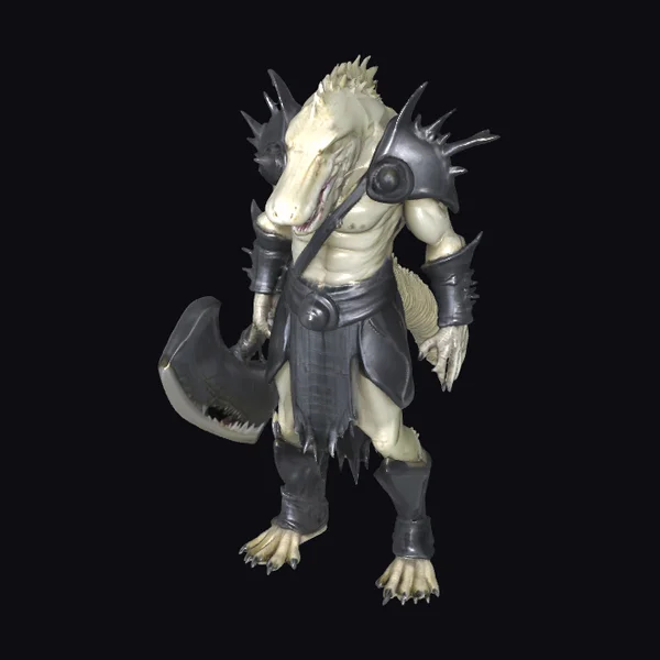 Albino Crocodile Warrior