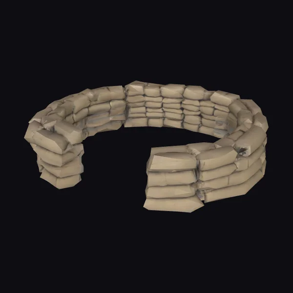 Sandbag Wall Segment