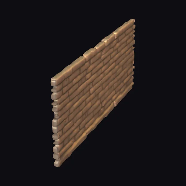 Dense Brick Fence Wall