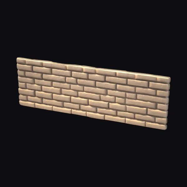 Sand Brick Fence Wall