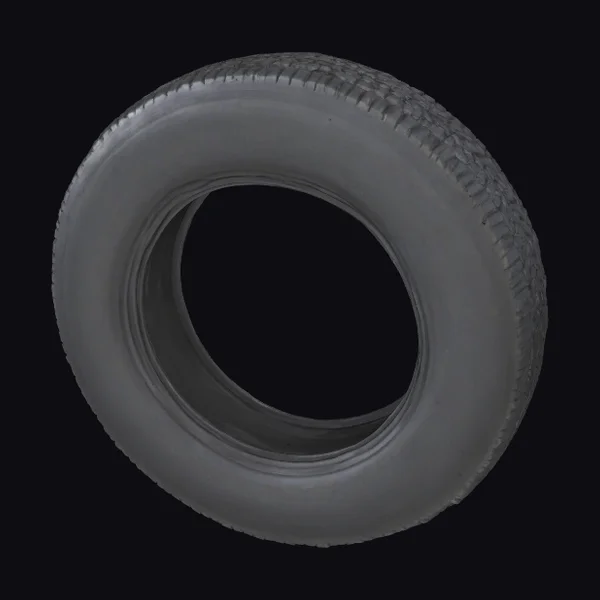 Tire Against Wall