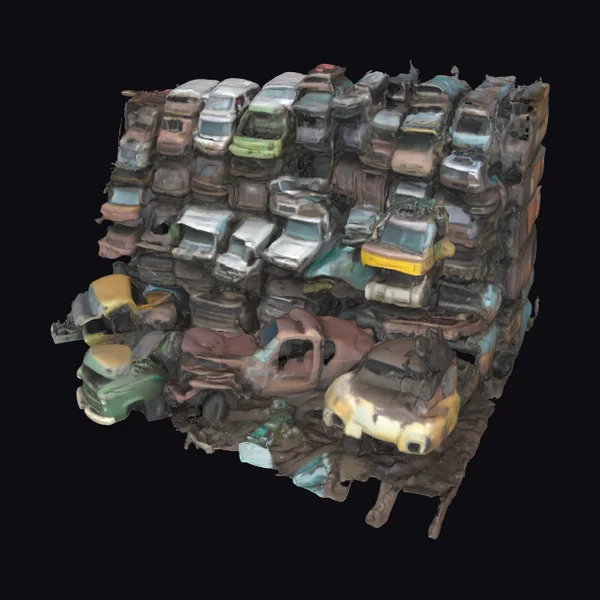 Junkyard Wall of Wreckage