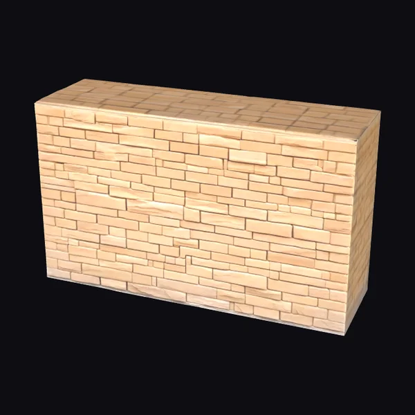 Sandstone Block Wall Section