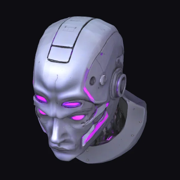 Cybernetic Head Bust
