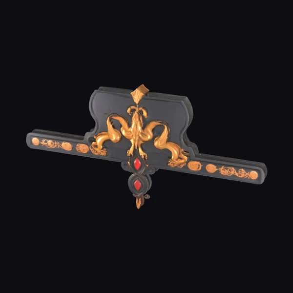 Golden Dragon Wall Frieze