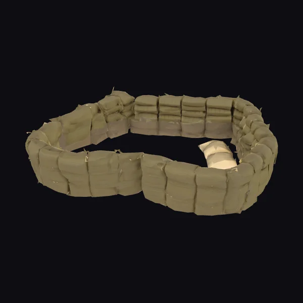 WW2 Sandbag Wall Sections