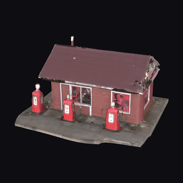 Old Gas Station Building