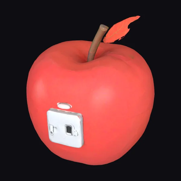 Red Apple Wall Outlet