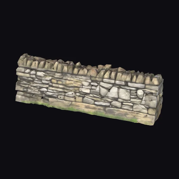 Weathered Stone Wall Section