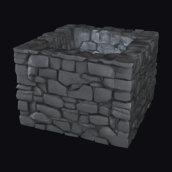 Rough Stone Wall Corner