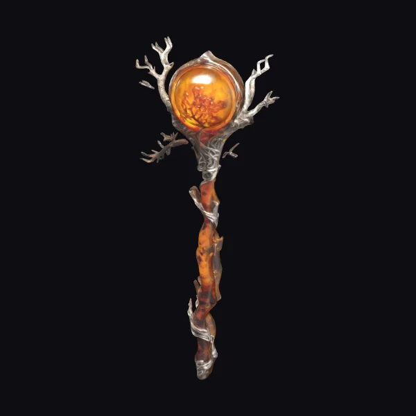 Amber Tree Branch Scepter