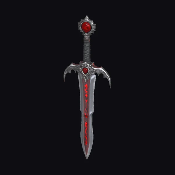 Ornate Dagger with Red Gems
