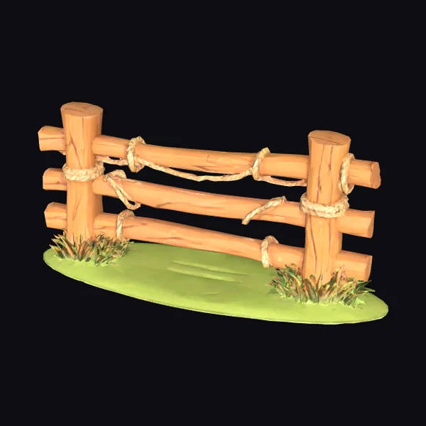 Wooden Fence Section
