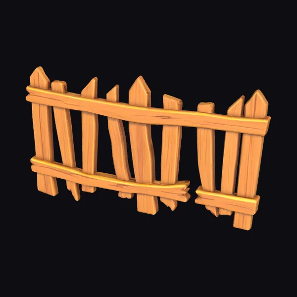 Wooden Cartoon Fence