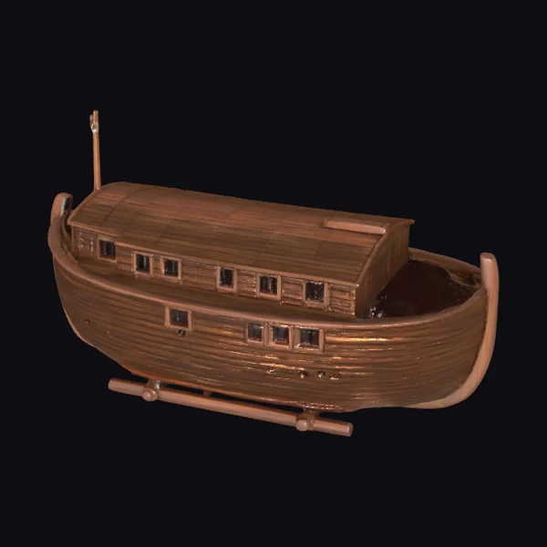 Ancient Wooden Ark Vessel