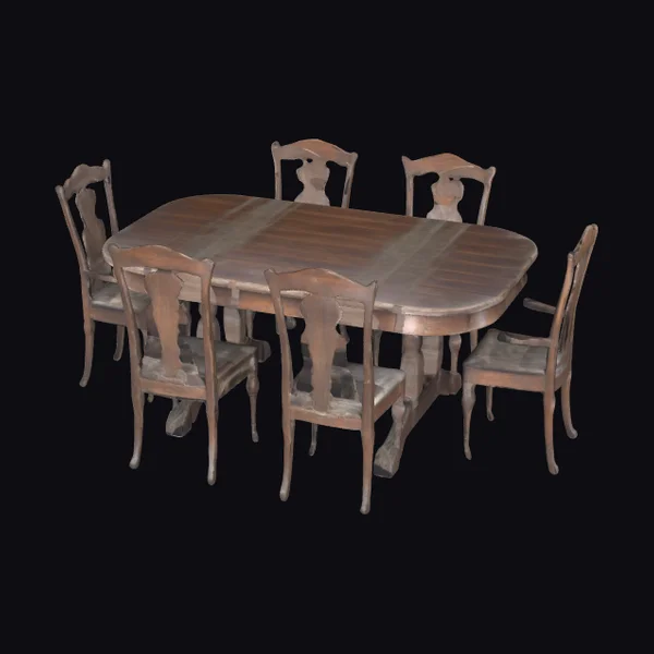 Worn Victorian Dining Set