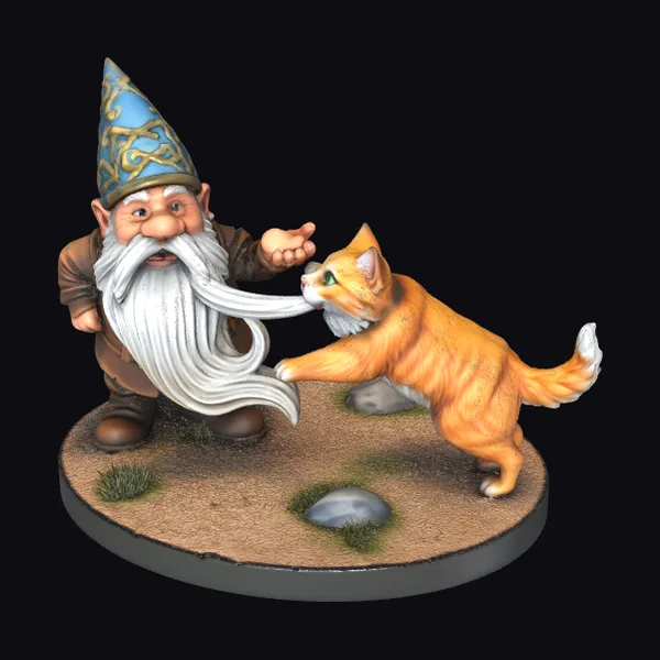 Gnome Tug-of-War Scene