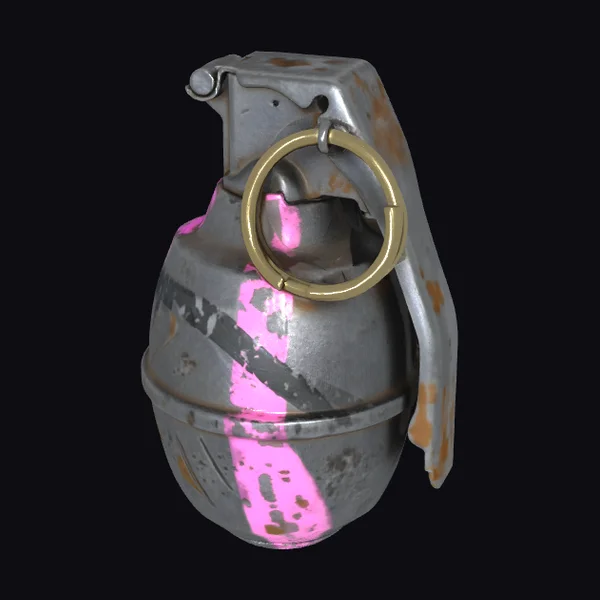 Worn Dieselpunk Grenade