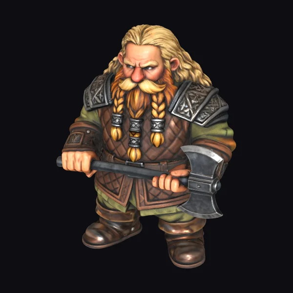 Dwarven Warrior with Axe