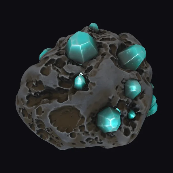 Turquoise Meteorite Fragment