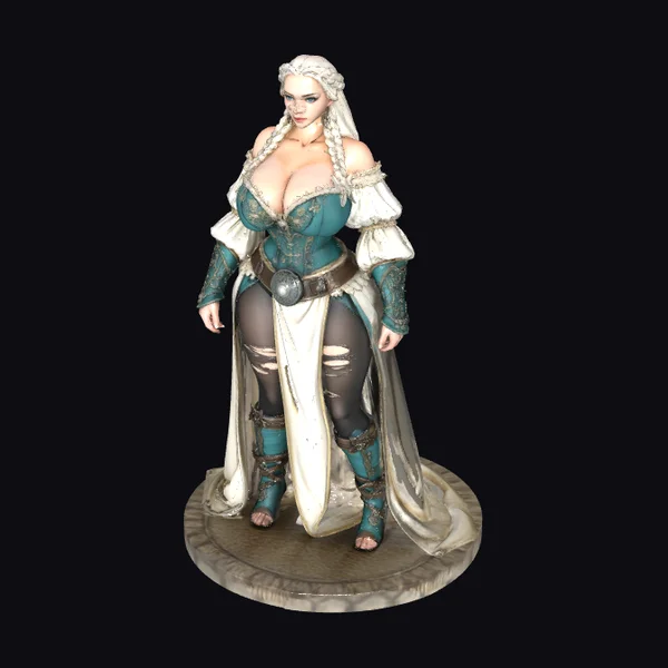 Fantasy Female Warrior Statue