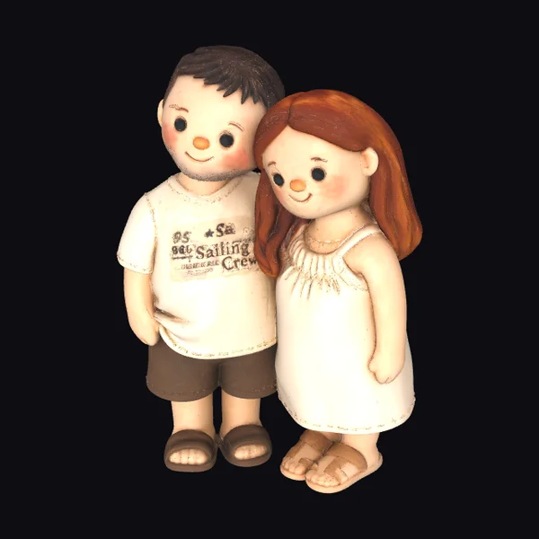 Couple in Casual Outfits